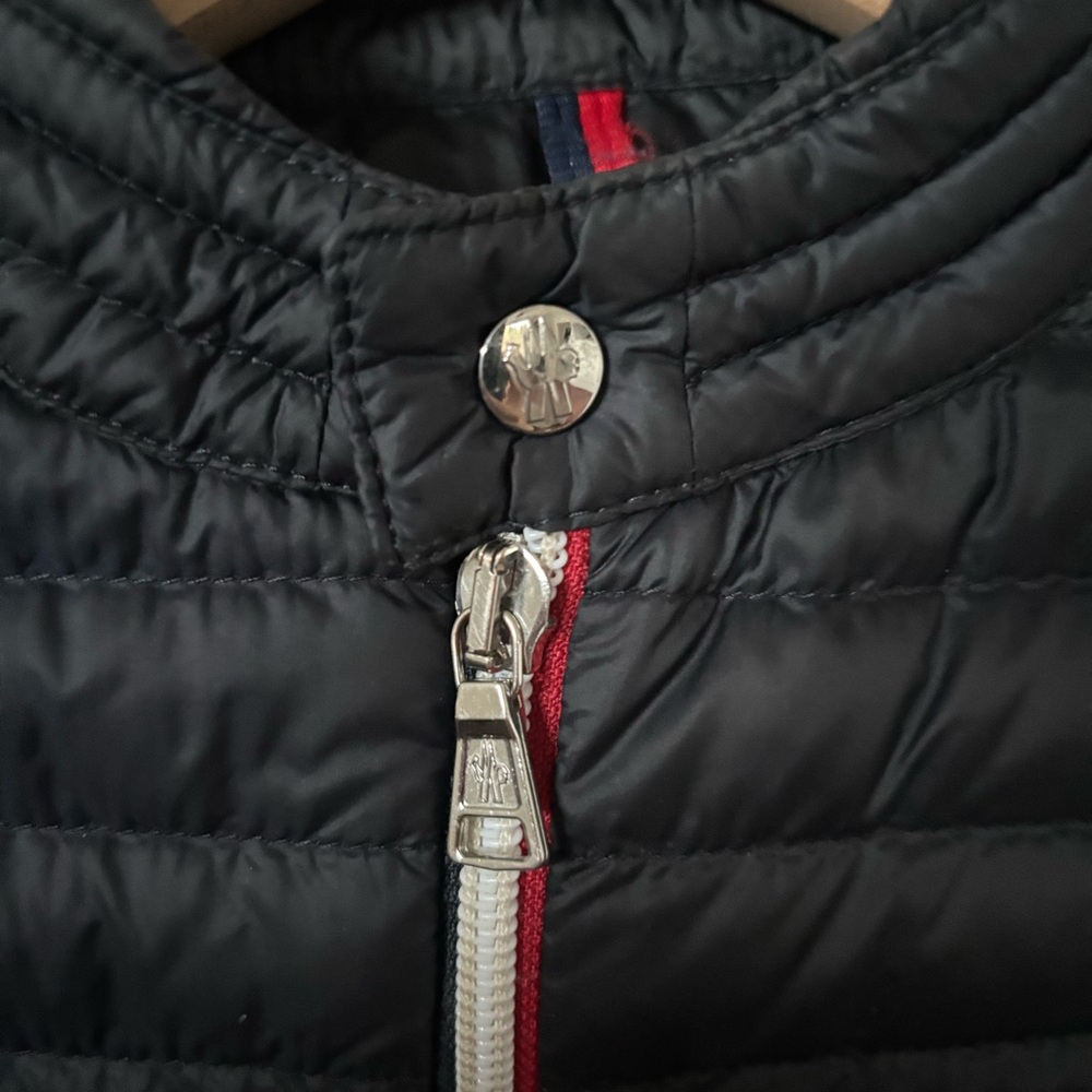 Moncler Kids Down Jacket Enfant Urzay Warm Puffer Coat Navy Boy Girl Size 6 - Picture 8 of 13